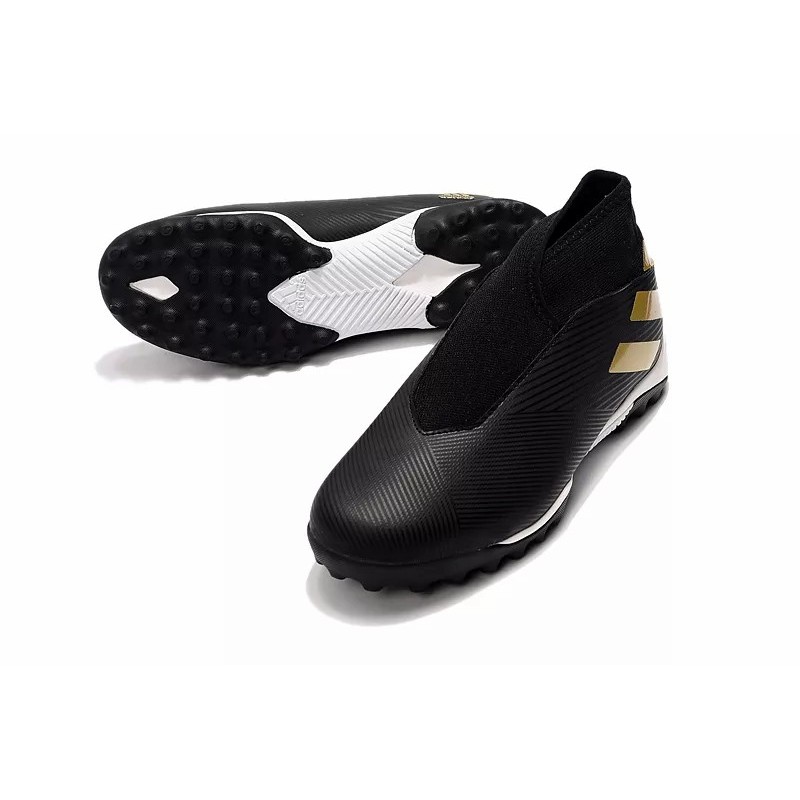 Botas de Fútbol Adidas Nemeziz 19.3 Laceless TF Mujer Blanco  /  Negro  /  Rojo  /  Azul (#39~#45)