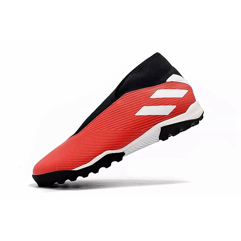 Botas de Fútbol Adidas Nemeziz 19.3 Laceless TF Mujer Blanco  /  Negro  /  Rojo  /  Azul (#39~#45)