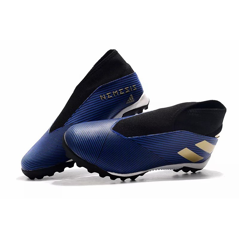 Botas de Fútbol Adidas Nemeziz 19.3 Laceless TF Mujer Blanco  /  Negro  /  Rojo  /  Azul (#39~#45)