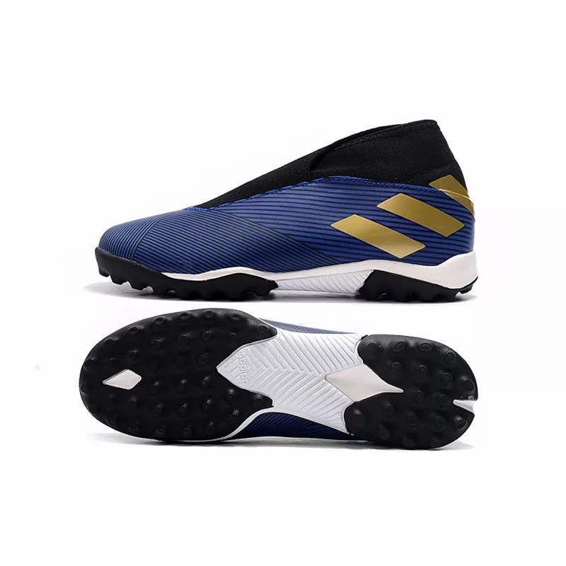 Botas de Fútbol Adidas Nemeziz 19.3 Laceless TF Mujer Blanco  /  Negro  /  Rojo  /  Azul (#39~#45)
