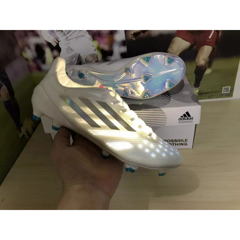 Botas de Fútbol Adidas X99 19.1 FG Ultraligera Hombre Blanco&Rosa (#39~#45)