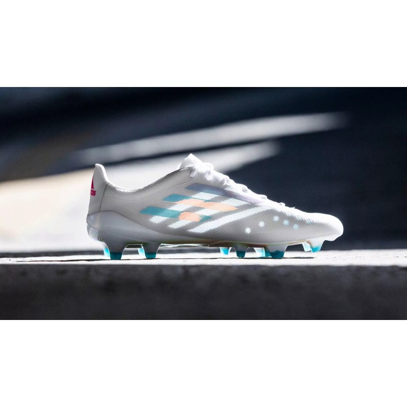 Botas de Fútbol Adidas X99 19.1 FG Ultraligera Hombre Blanco&Rosa (#39~#45)