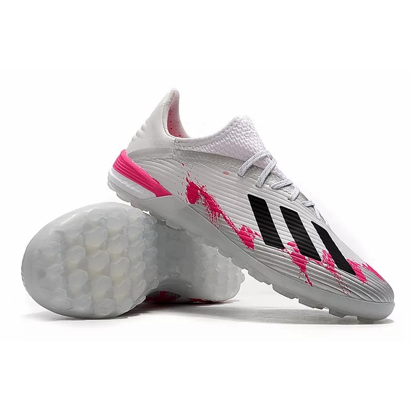 Botas de Fútbol Adidas X 19.1 TF Hombre Blanco&Rosa (#39~#45)