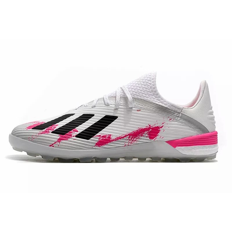 Botas de Fútbol Adidas X 19.1 TF Hombre Blanco&Rosa (#39~#45)