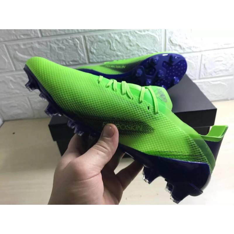 Botas de Fútbol Adidas X Ghosted .1 AG Hombre Amarillo Fluorescente&Púrpura (#38~#45)