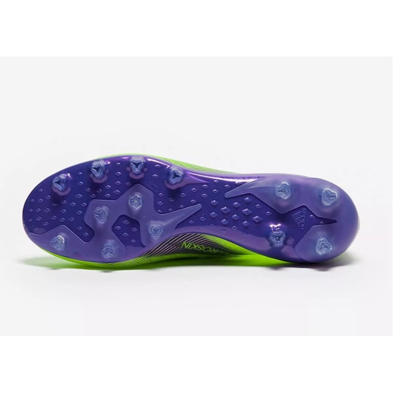 Botas de Fútbol Adidas X Ghosted .1 AG Hombre Amarillo Fluorescente&Púrpura (#38~#45)