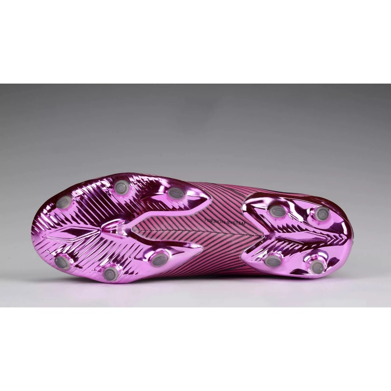 Botas de Fútbol Adidas Nemeziz 19+“Hardwired” Sin Cordones Hombre Rosa&Rayas Negras (#38~#45)