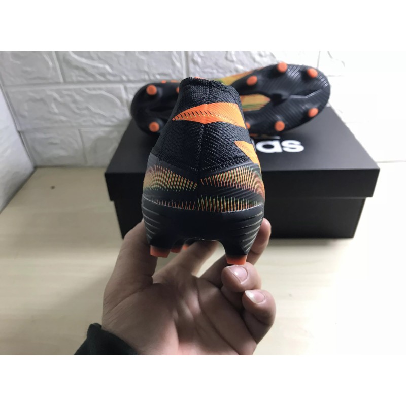 Botas de Fútbol Adidas Nemeziz .1 FG Messi Hombre Negro&Amarillo&Naranja (#38~#45)