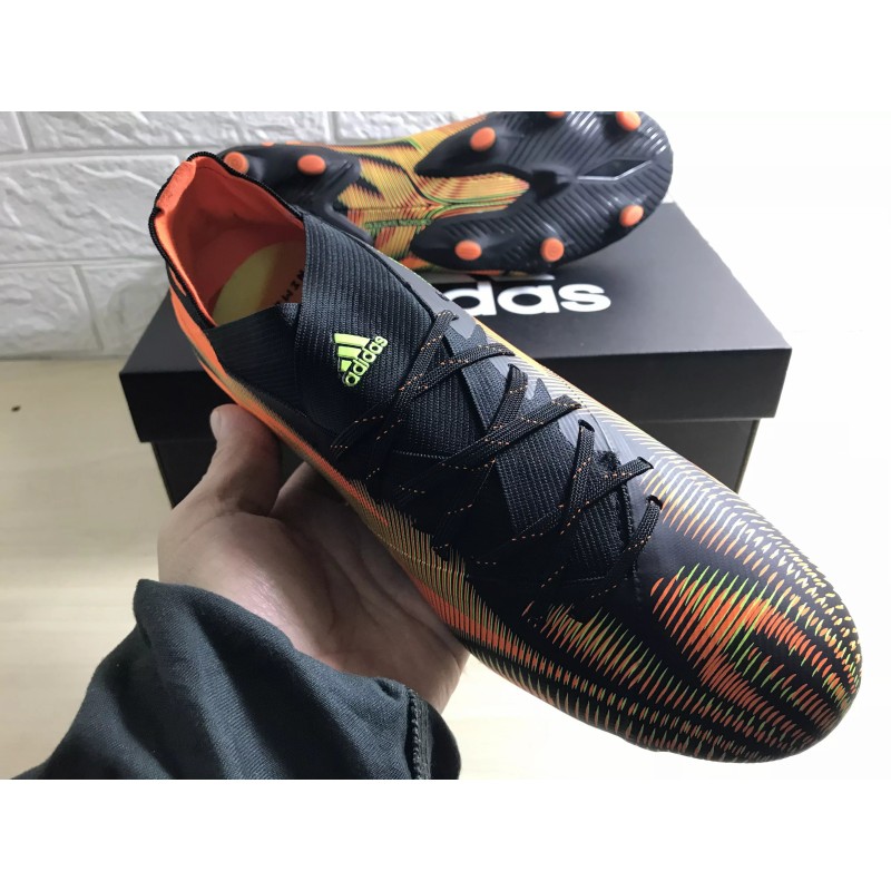 Botas de Fútbol Adidas Nemeziz .1 FG Messi Hombre Negro&Amarillo&Naranja (#38~#45)