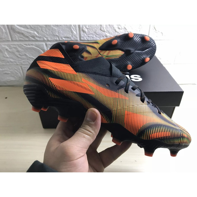 Botas de Fútbol Adidas Nemeziz .1 FG Messi Hombre Negro&Amarillo&Naranja (#38~#45)