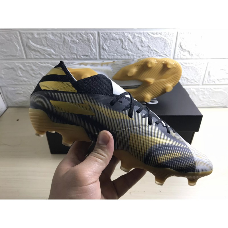 Botas de Fútbol Adidas Nemeziz .1 FG Messi Hombre Blanco&Dorado&Negro (#38~#45)