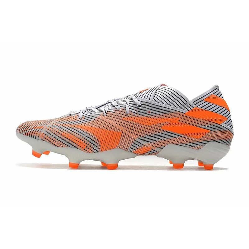Botas de Fútbol Adidas Nemeziz Messi Rey Del Balon .1 FG Hombre Negra Raya&Naranja&Blanco (#38~#45)