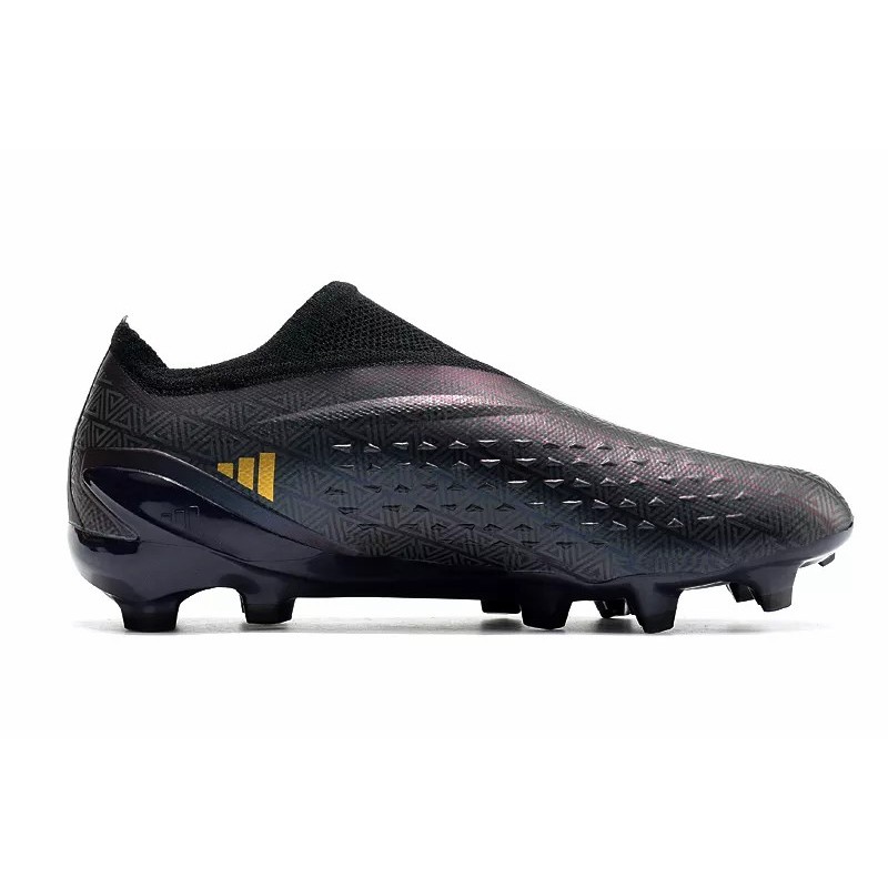 Botas de Fútbol Adidas X Speedportal.1 FG Sin Cordones Copa Mundial 2022 Hombre Negro&Púrpura (#39~#45)