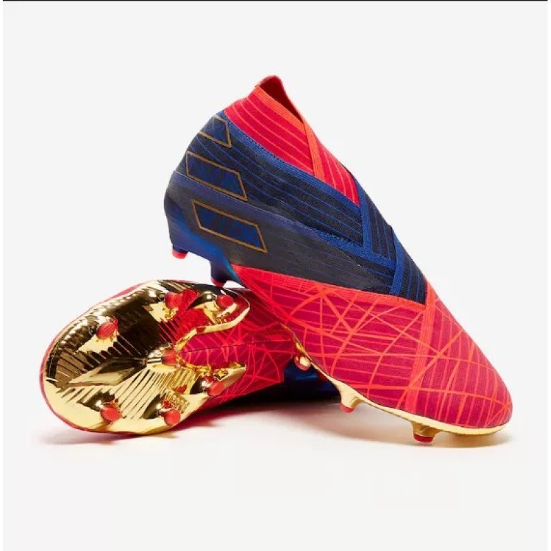Botas de Fútobol Adidas Nemeziz 19+FG X Marvel Hombre Rojo&Azul&Negro (#38~#46)