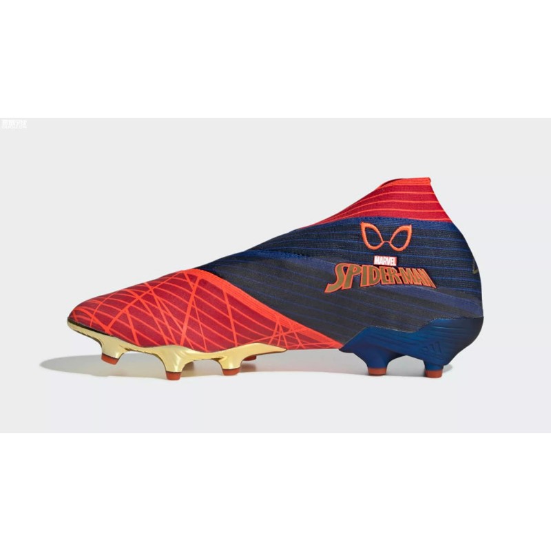 Botas de Fútobol Adidas Nemeziz 19+FG X Marvel Hombre Rojo&Azul&Negro (#38~#46)