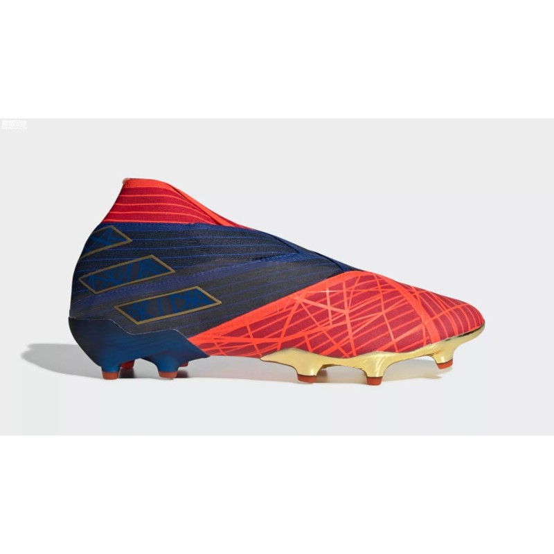 Botas de Fútobol Adidas Nemeziz 19+FG X Marvel Hombre Rojo&Azul&Negro (#38~#46)
