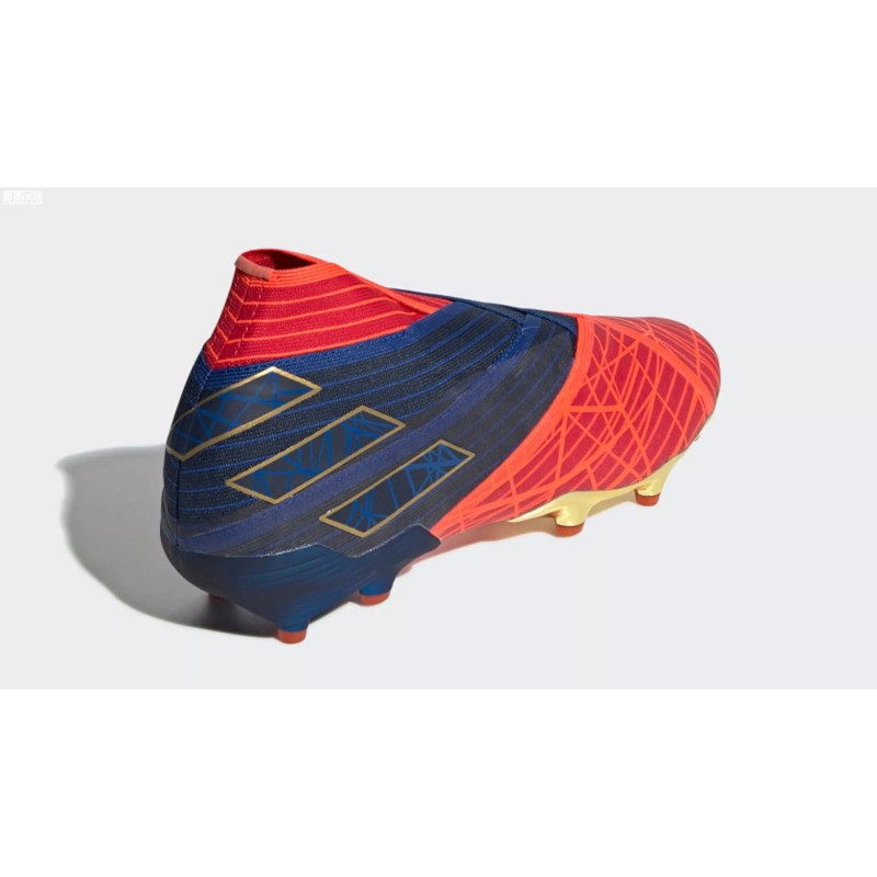 Botas de Fútobol Adidas Nemeziz 19+FG X Marvel Hombre Rojo&Azul&Negro (#38~#46)