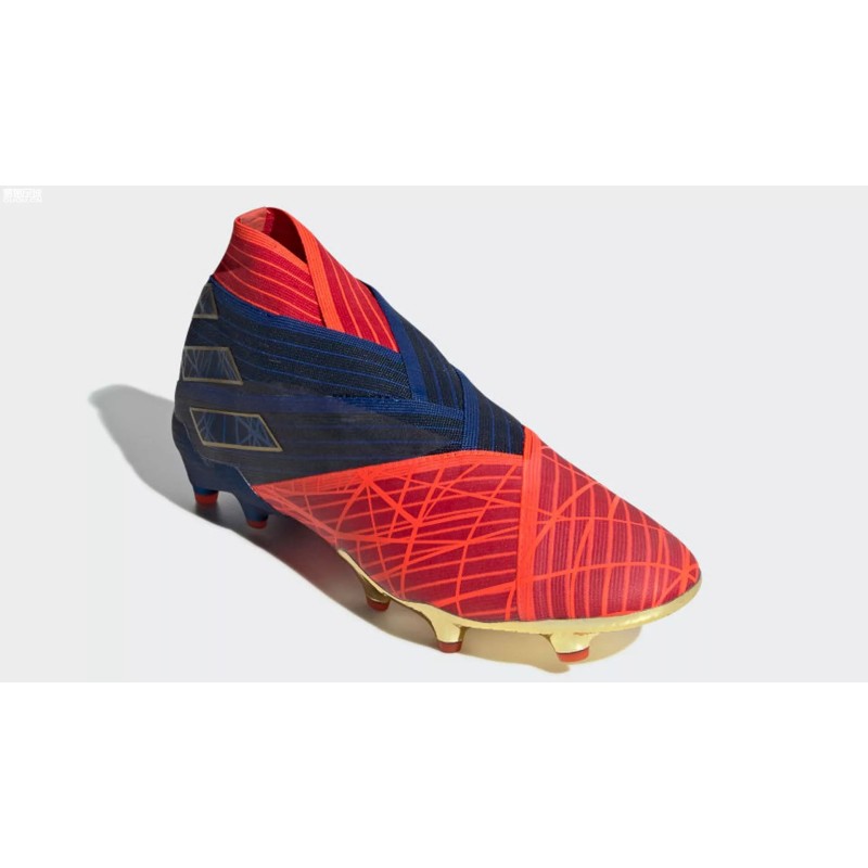 Botas de Fútobol Adidas Nemeziz 19+FG X Marvel Hombre Rojo&Azul&Negro (#38~#46)