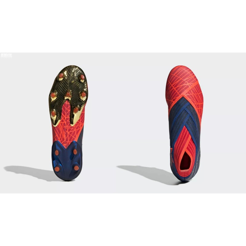 Botas de Fútobol Adidas Nemeziz 19+FG X Marvel Hombre Rojo&Azul&Negro (#38~#46)