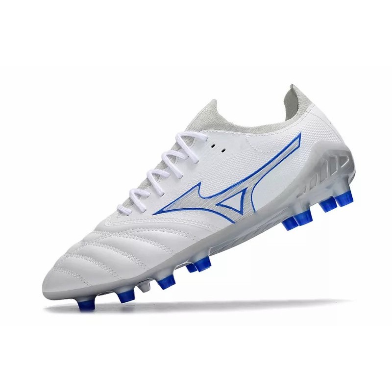 Botas de Fútbol Mizuno Morelia Neo III FG Blanco&Azul&Gris (#39~#45)