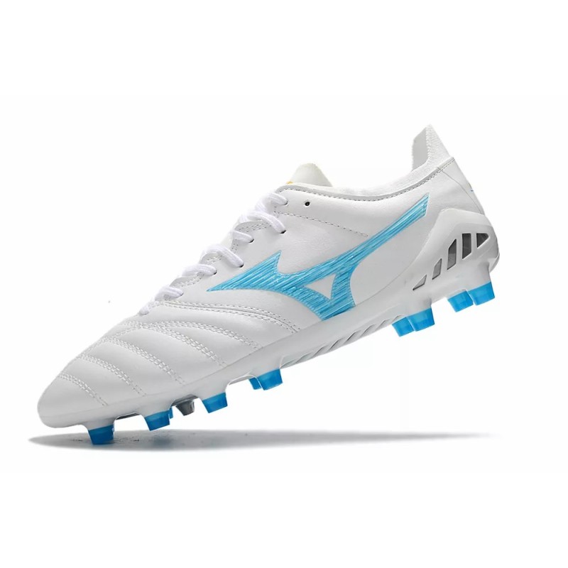 Botas de Fútbol Mizuno Morelia Neo 3 FG Blanco&Azul Claro (#39~#45)