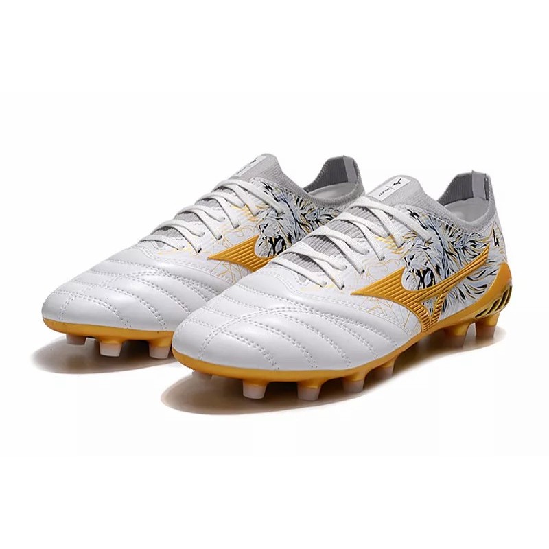 Botas de Fútbol Mizuno Morelia Neo III FG Hombre Blanco&Dorado (#39~#45)
