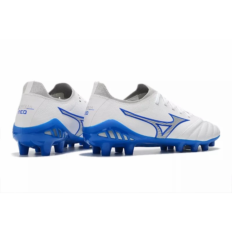 Botas de Fútbol Mizuno Morelia Neo III FG Hombre Blanco&Azul (#39~#45)