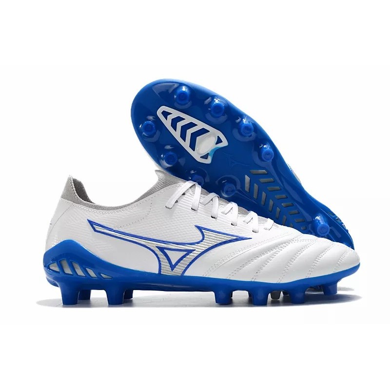 Botas de Fútbol Mizuno Morelia Neo III FG Hombre Blanco&Azul (#39~#45)