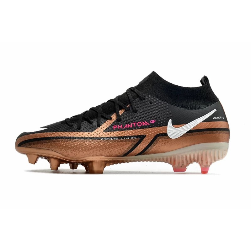 Botas de Fútbol Nike Phantom GT2 DF Elite FG High Top Negro&Marrón (#39~#45)