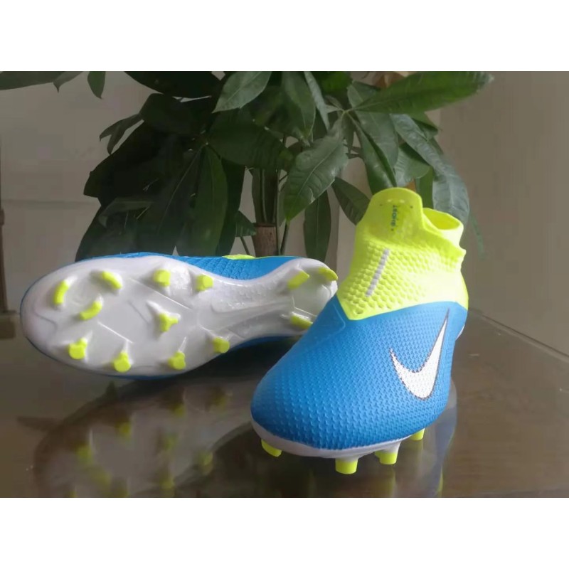 Botas de Fútbol Nike Phantom Vision Elite DF FG Azul&Amarillo (#39~#45)