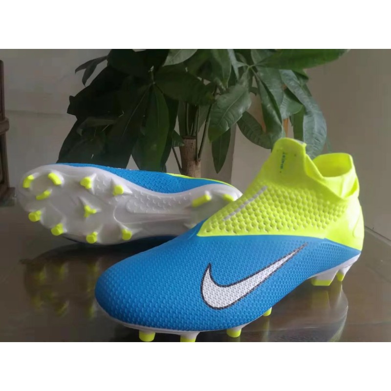 Botas de Fútbol Nike Phantom Vision Elite DF FG Azul&Amarillo (#39~#45)