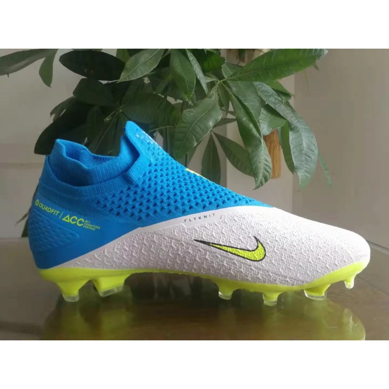 Botas de Fútbol Nike Phantom Vision Elite DF FG Blanco&Azul (#39~#45)