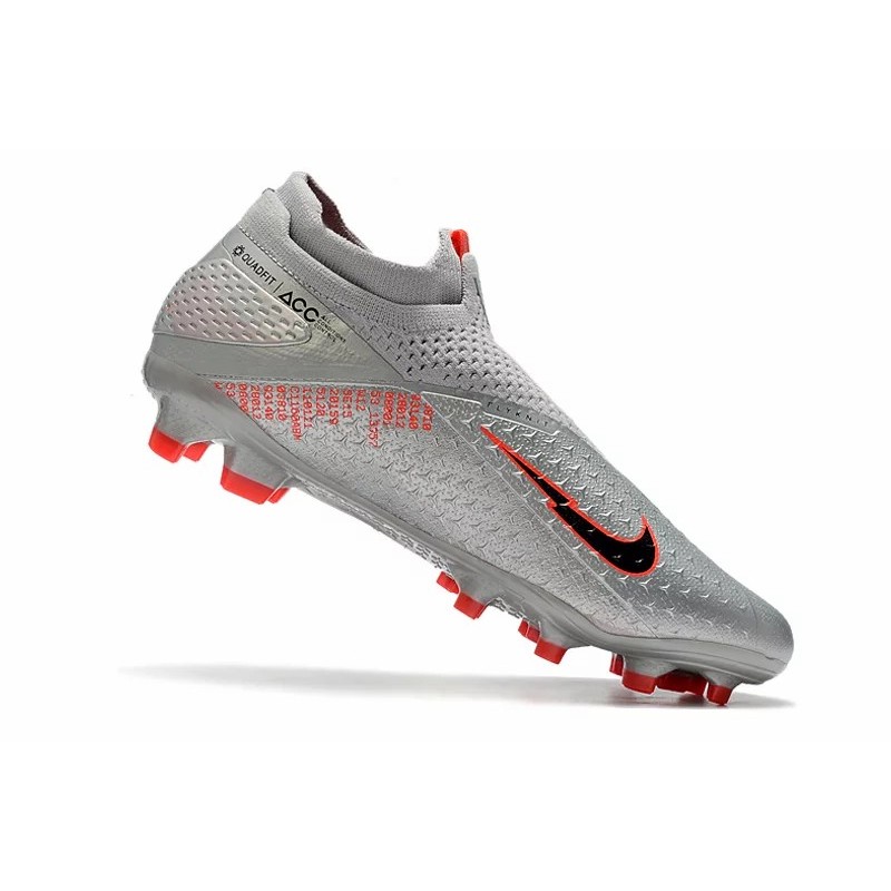 Botas de Fútbol Nike Phantom Vision Elite DF FG Gris&Plateado (#39~#45)