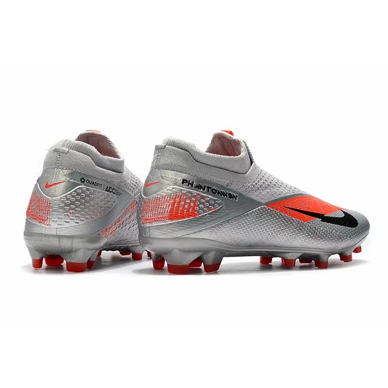 Botas de Fútbol Nike Phantom Vision Elite DF FG Gris&Plateado (#39~#45)