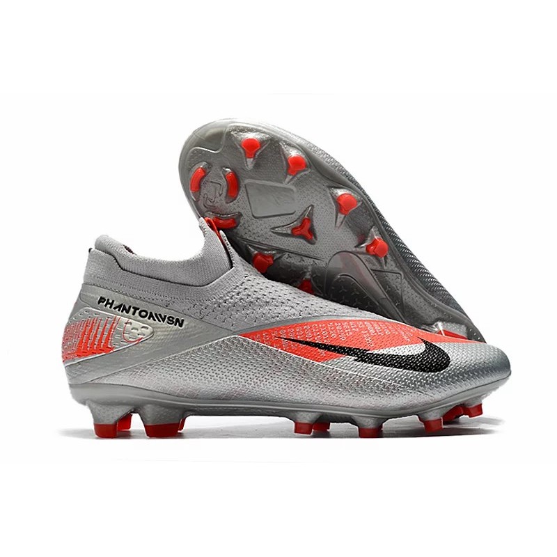 Botas de Fútbol Nike Phantom Vision Elite DF FG Gris&Plateado (#39~#45)