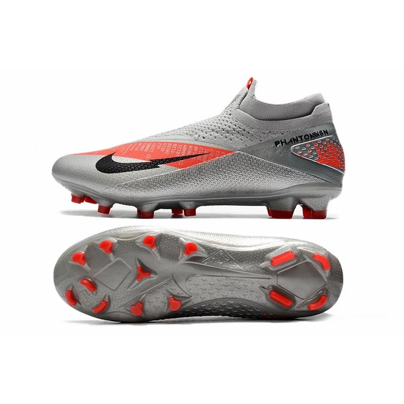Botas de Fútbol Nike Phantom Vision Elite DF FG Gris&Plateado (#39~#45)
