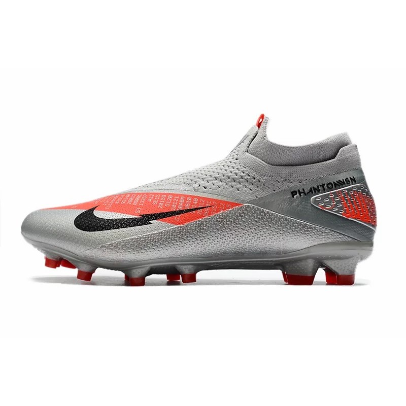 Botas de Fútbol Nike Phantom Vision Elite DF FG Gris&Plateado (#39~#45)