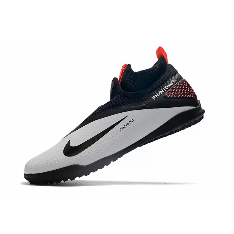 Botas de Fútbol Nike React Phantom Vision 2 Pro Dynamic Fit TF Blanco&Negro (#39~#45)
