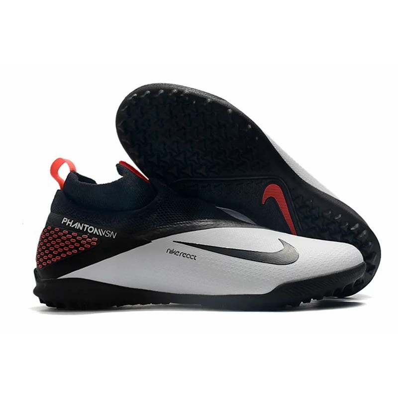 Botas de Fútbol Nike React Phantom Vision 2 Pro Dynamic Fit TF Blanco&Negro (#39~#45)