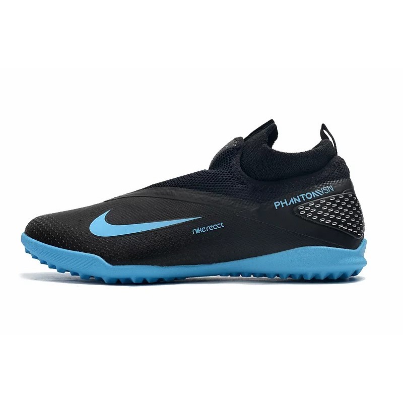 Botas de Fútbol Nike React Phantom Vision 2 Pro Dynamic Fit TF Negro (#39~#45)