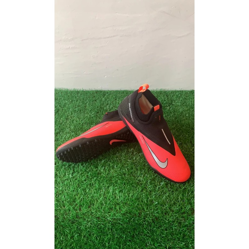 Botas de Fútbol Nike React Phantom Vision 2 Pro DF TF Rojo&Negro (#39~#45)