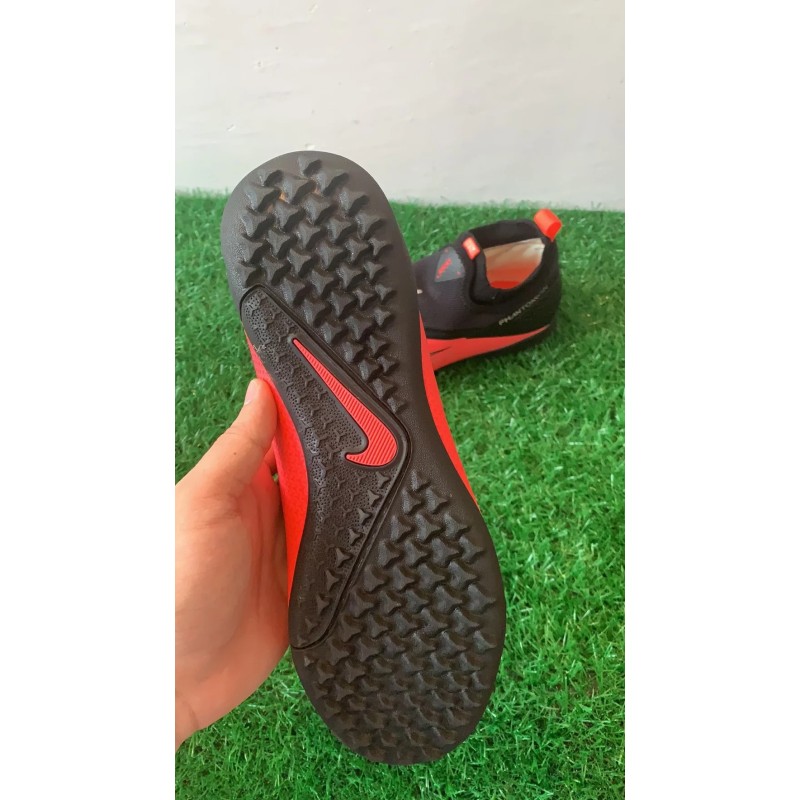 Botas de Fútbol Nike React Phantom Vision 2 Pro DF TF Rojo&Negro (#39~#45)