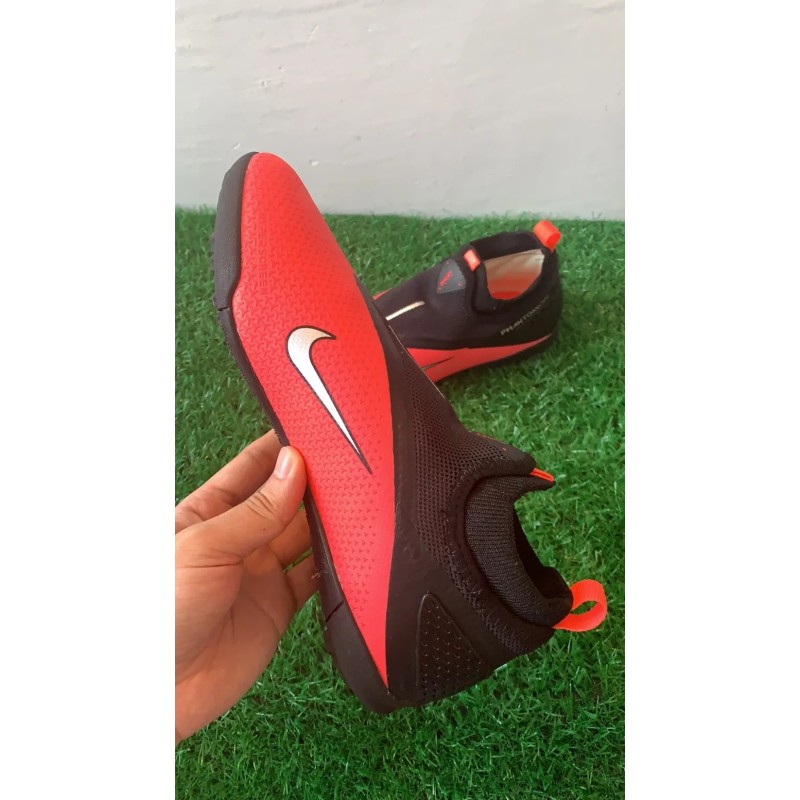 Botas de Fútbol Nike React Phantom Vision 2 Pro DF TF Rojo&Negro (#39~#45)
