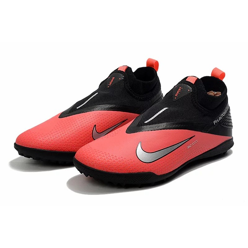 Botas de Fútbol Nike React Phantom Vision 2 Pro DF TF Rojo&Negro (#39~#45)