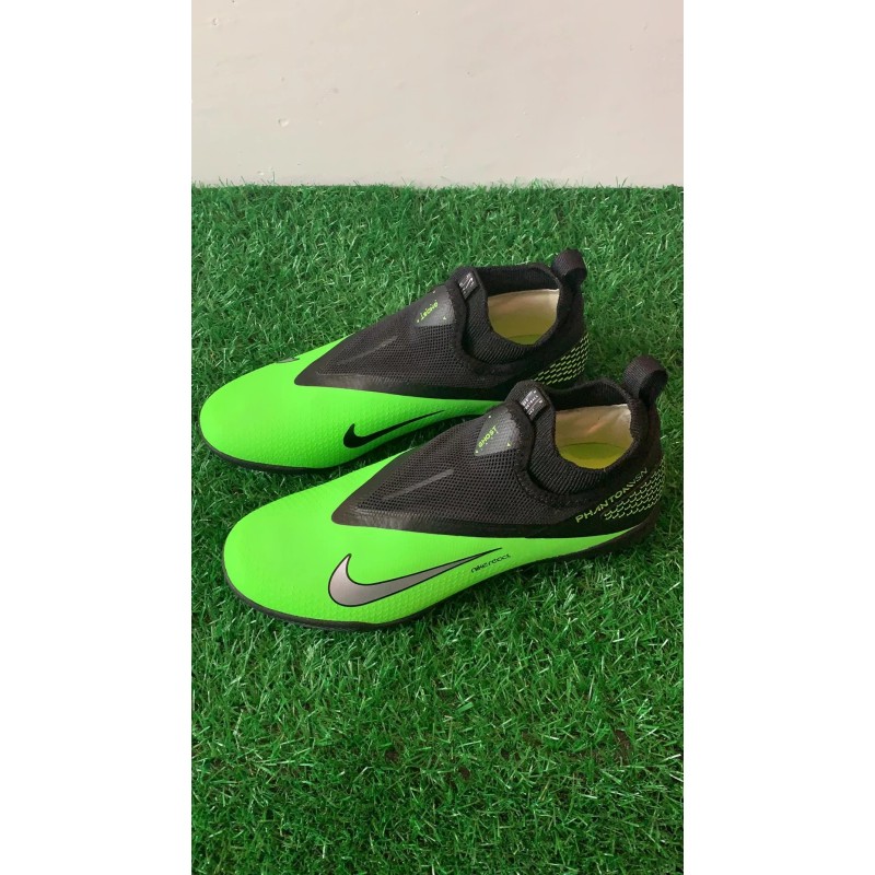 Botas de Fútbol Nike React Phantom Vision 2 Pro DF TF Verde Fluorescente&Negro (#39~#45)