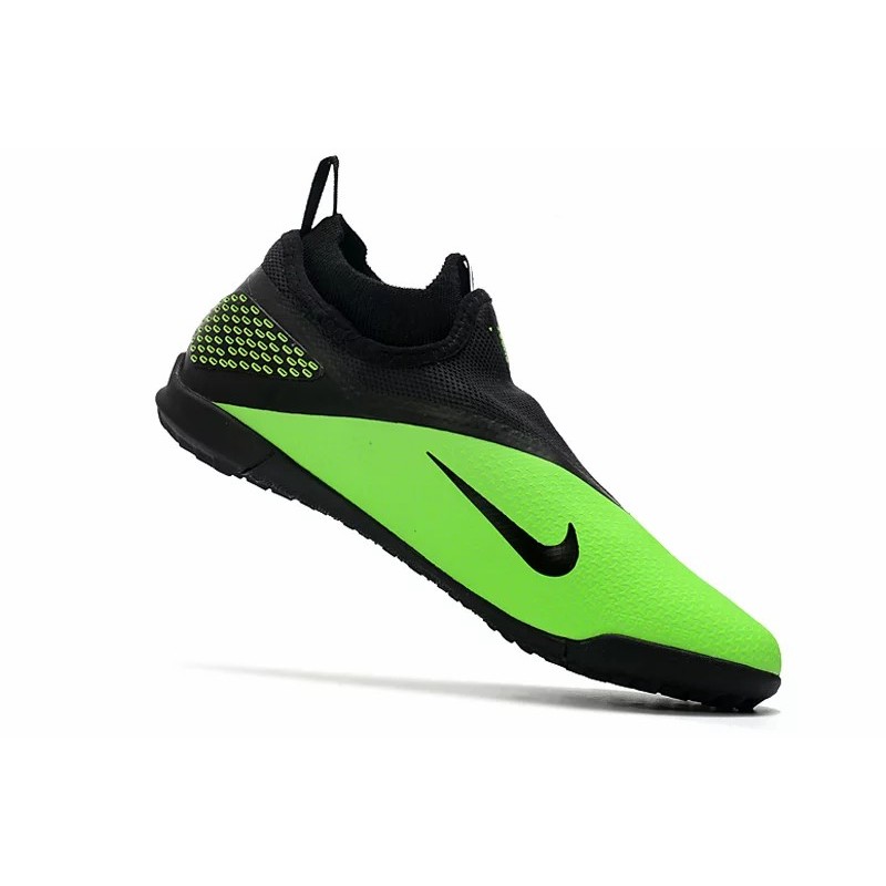Botas de Fútbol Nike React Phantom Vision 2 Pro DF TF Verde Fluorescente&Negro (#39~#45)