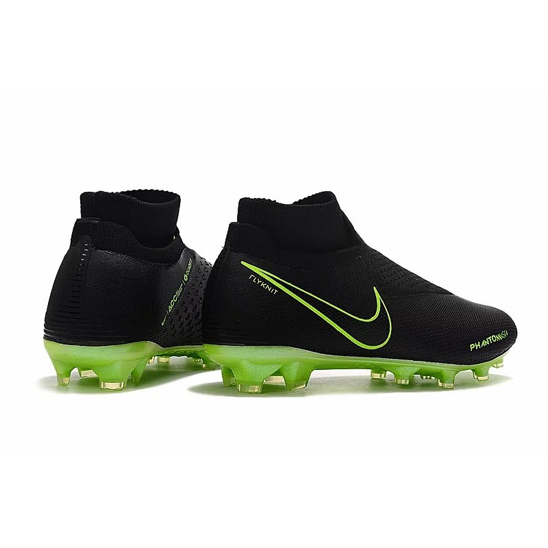 Botas de Fútbol Nike Phantom Vision Elite DF FG Negro&Verde Fluorescente (#39~#45)