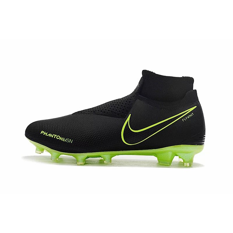 Botas de Fútbol Nike Phantom Vision Elite DF FG Negro&Verde Fluorescente (#39~#45)