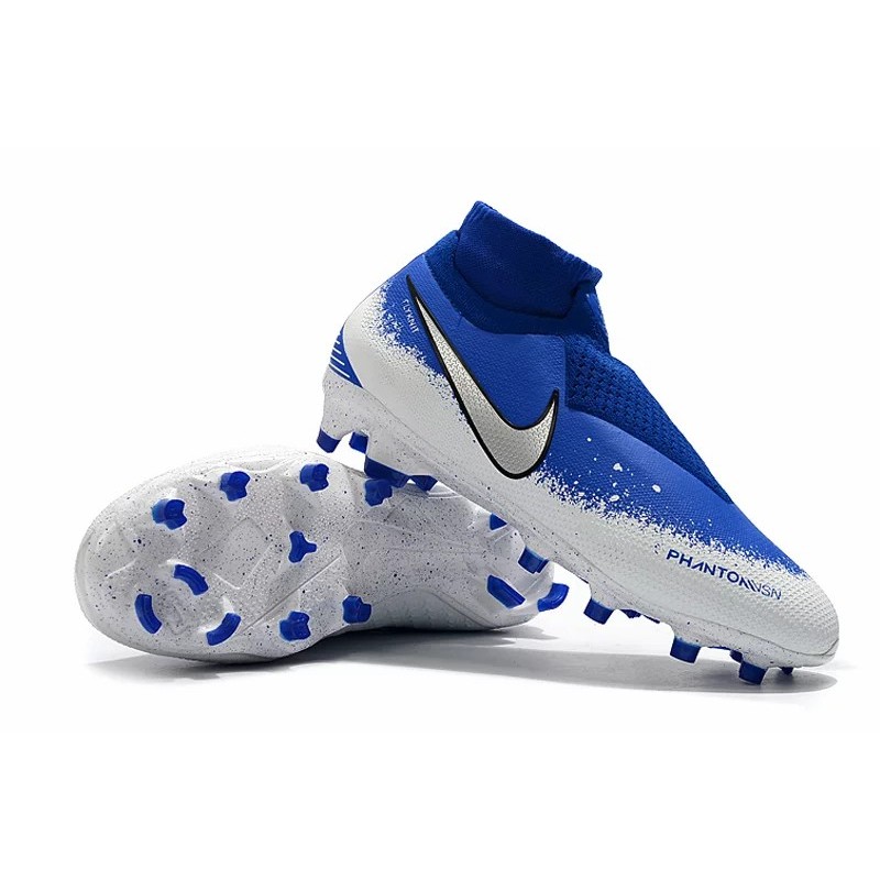 Botas de Fútbol Nike Phantom VSN Elite DF FG Azul&Blanco (#39~#45)