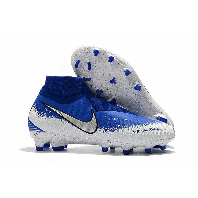 Botas de Fútbol Nike Phantom VSN Elite DF FG Azul&Blanco (#39~#45)
